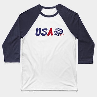 USA Independence Day Baseball T-Shirt